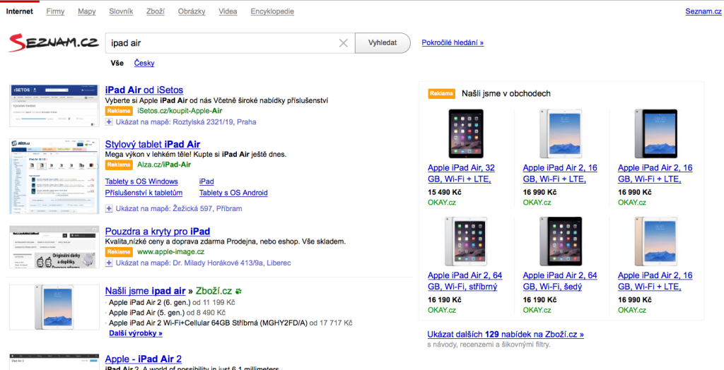 Převratná novinka na Seznamu – produktové inzeráty