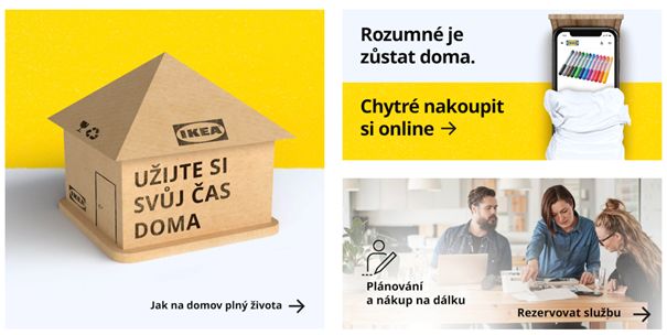 Komunikace v době koronaviru: Ikea e-shop