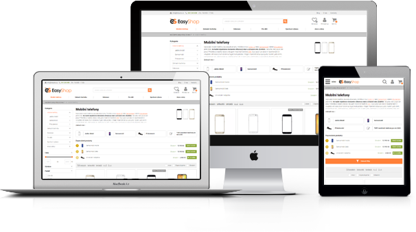 Naše e-shopy vypadají skvěle na všech zařízeních