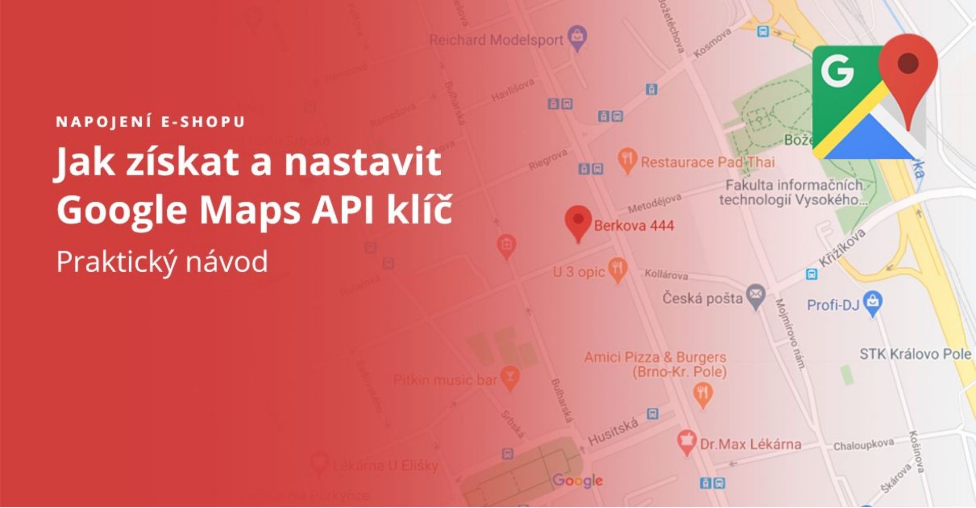 Nastavení Google Maps API na e-shopu